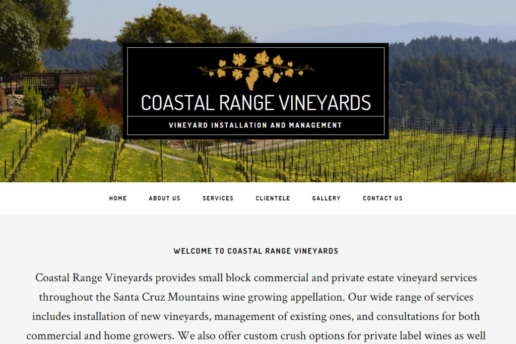 coastal range vineyards
